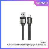 REMAX RC-154i Platinum Pro Series USB to Lightning Charging Data Cable (2.4A) - Black